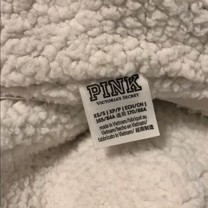 PINK Victoria's Secret Sweaters - Pink VS Sherpa reversible jacket XS/S PINK Victoria's Secret Sweaters - Pink VS Sherpa reversible jacket XS/S